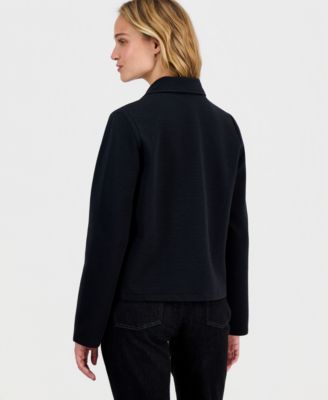 Women's Knit Notch-Collar Jacket