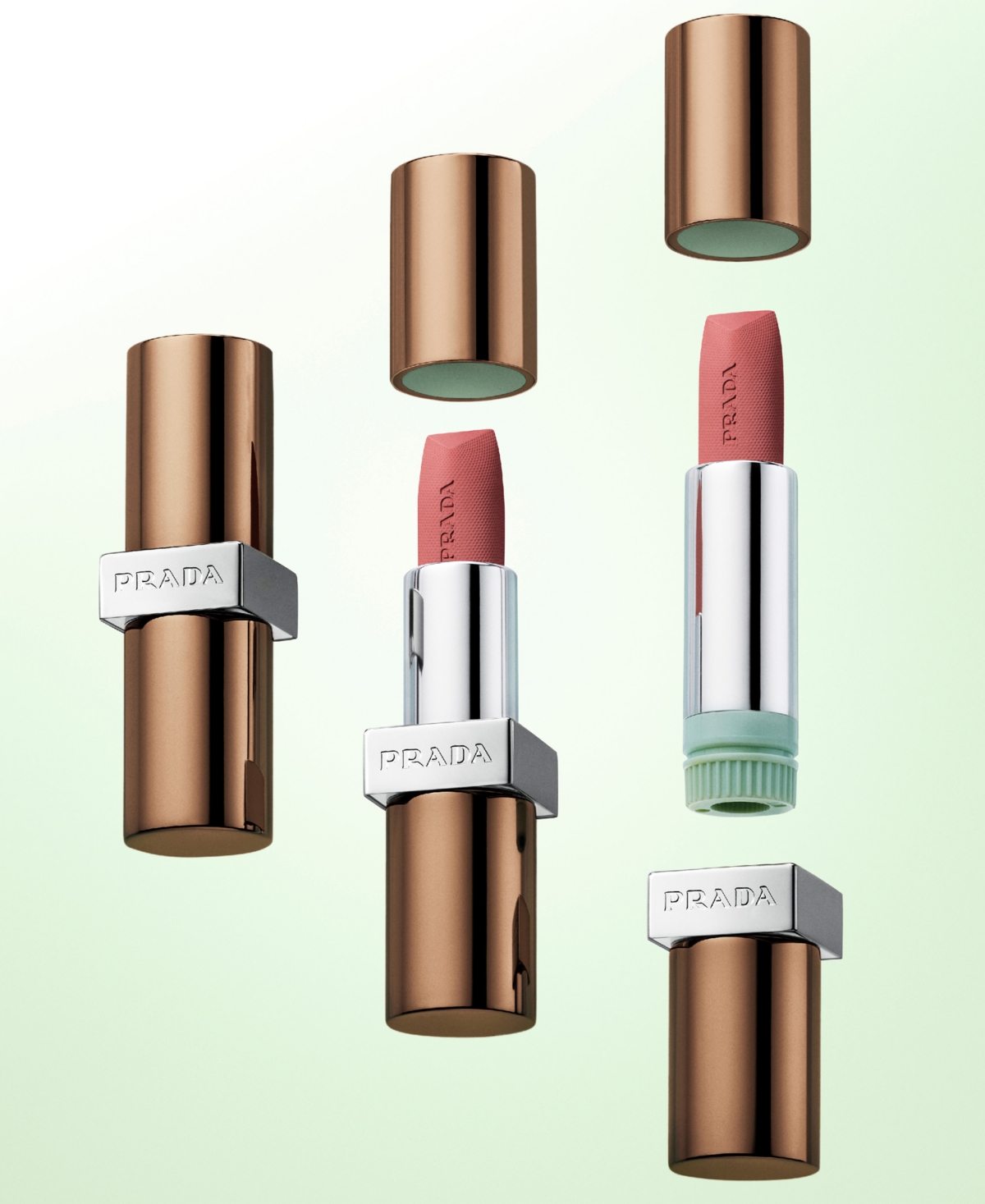 Prada Beauty Monochrome Soft Matte Lipstick, 0.134 Oz. In Brown