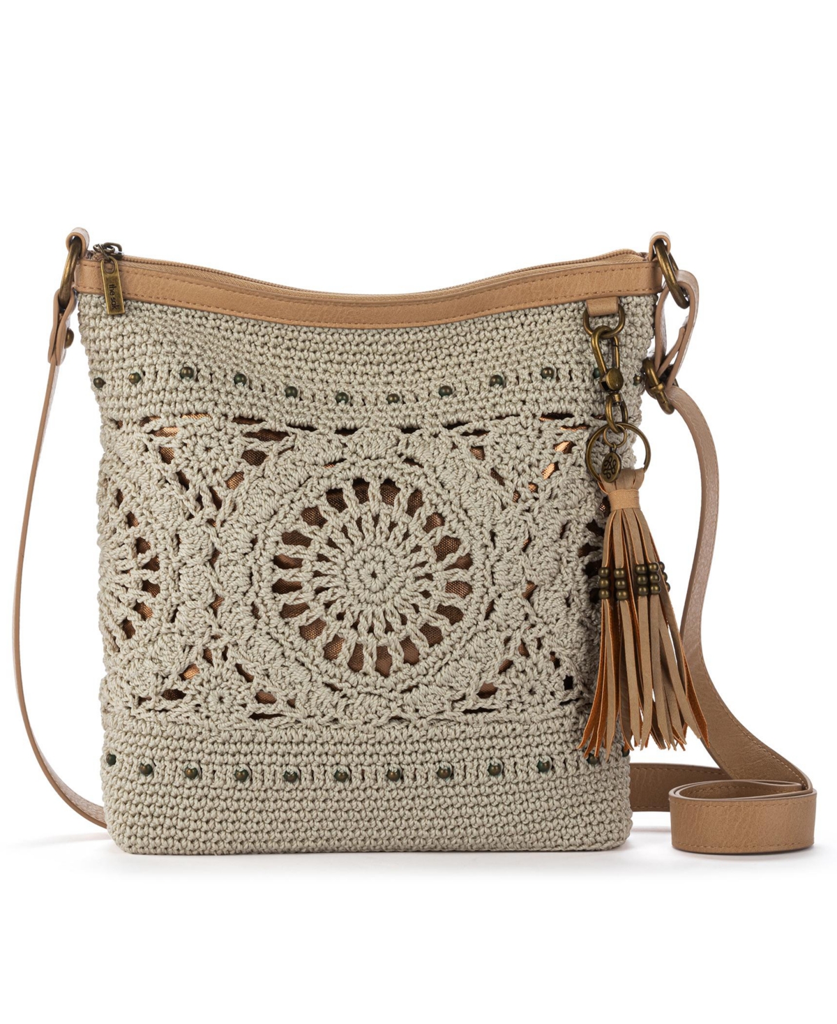 The Sak Women's Lucia Crochet Medium Crossbody Bag