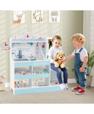 Wooden Doctor Playset with Stethoscope for Toddlers over 3 Years Old