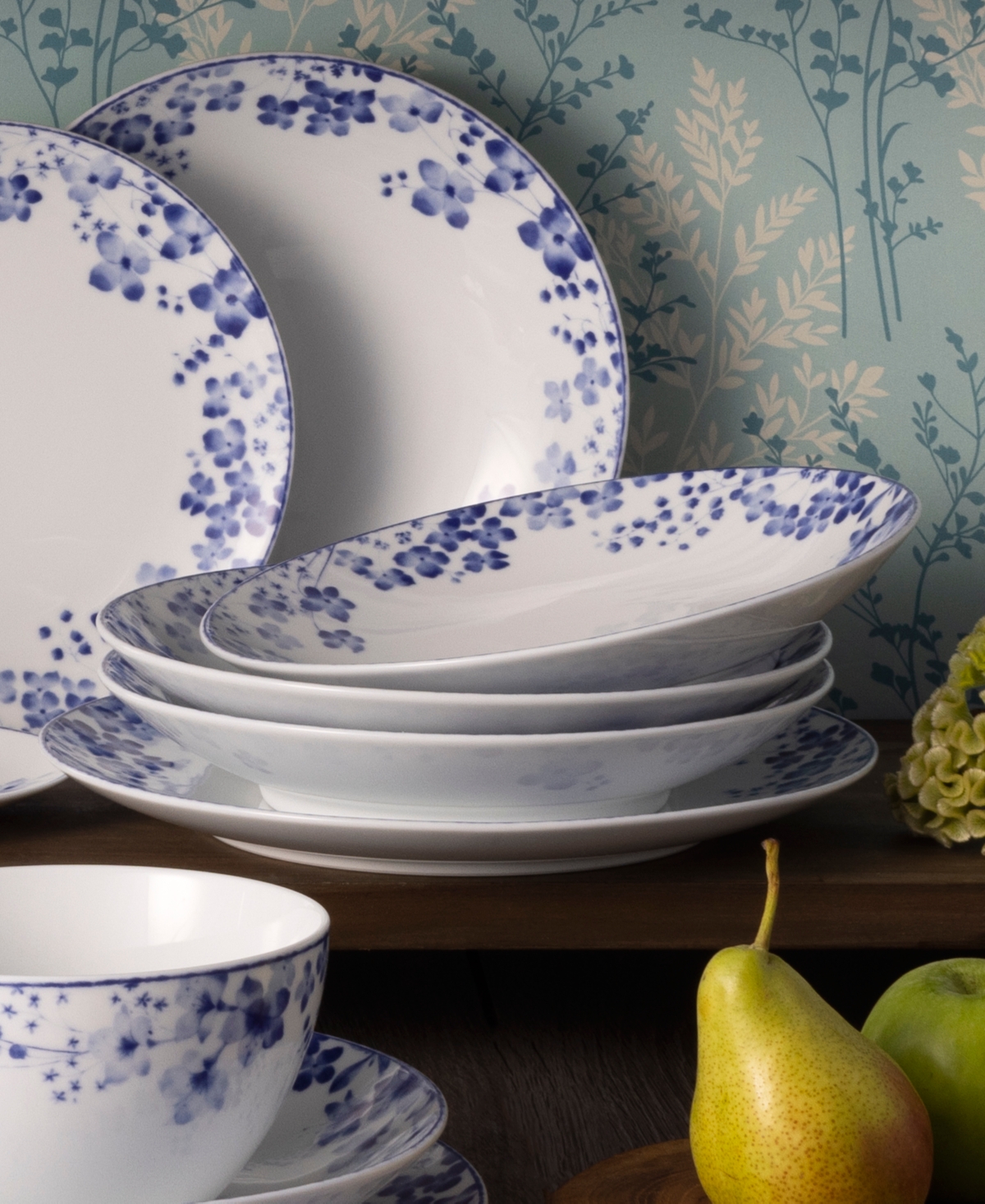 Noritake Bloomington Road Pasta Bowl, Set of 4, Service For 4