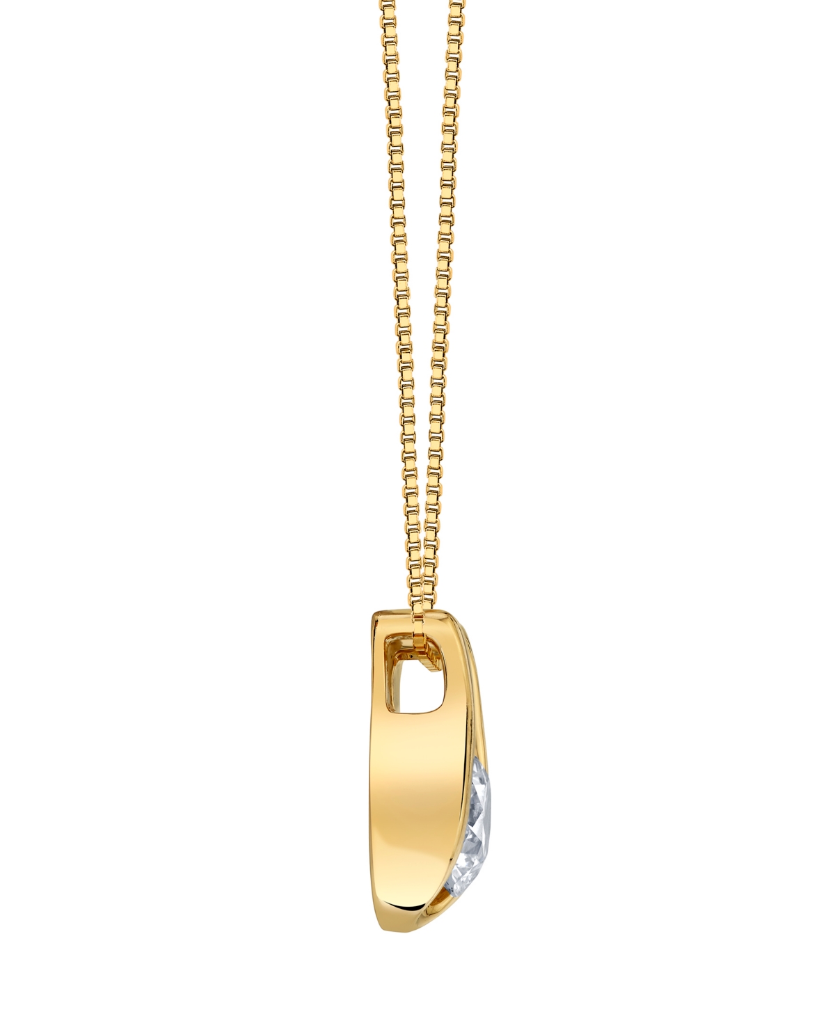 Sirena Lab Grown Diamond Horseshoe Pendant Necklace (2 Ct. T.w.) In 14k Yellow Gold (also In 14k White Gold In Gold