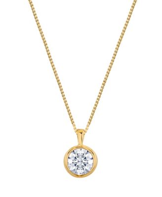 Sirena Lab Grown Diamond Energy Pendant Necklace 1-12 ct tw in 14K Yellow Gold also in 14K White Gold - Yellow Gold 2350$