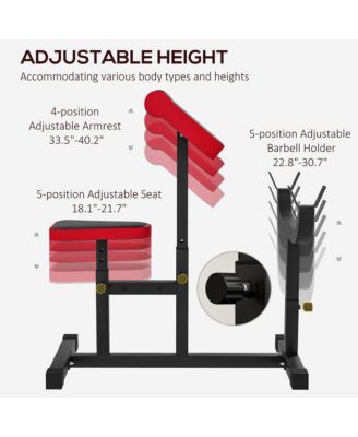 Preacher Curl Bench, Adjustable Preacher Bench for Home Gym,