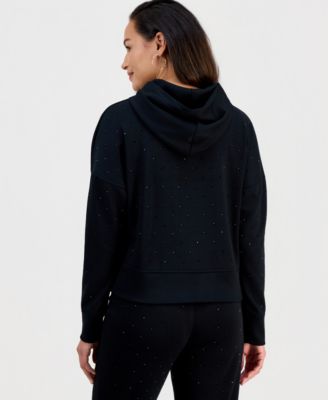 Petite Shine Embellished Hoodie