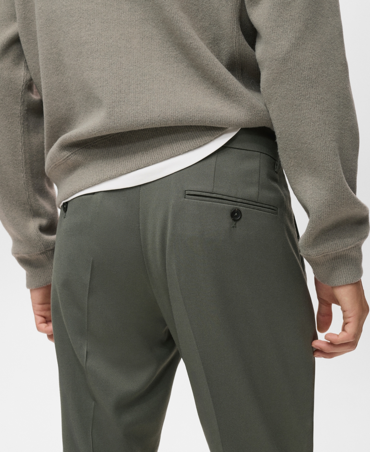 Mango Men's Regular-Fit Pleated Pants