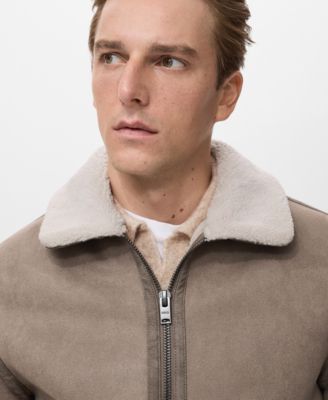 Men's Sheepskin Details Double Face Jacket