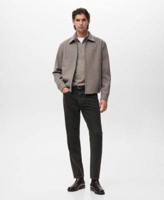 Men's Zipper Wool Jacket