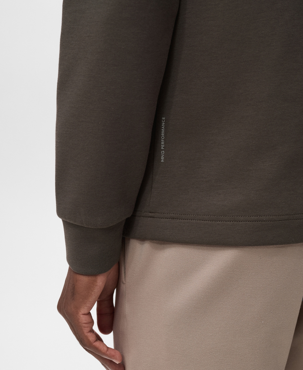 Mango Men's Perkins Neck Long-Sleeved T-Shirt