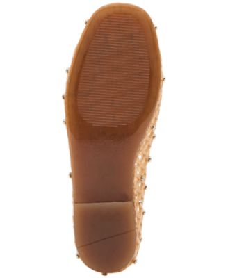 Women's Grove-R Rhinestone Caged Round-Toe Jelly Flats