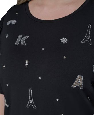 Women's Plus Size Crew Neck Top