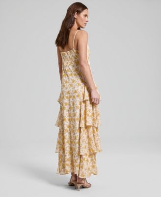 Women's Ruffled Lace-Trim Maxi Dress, Macy's Exclusive