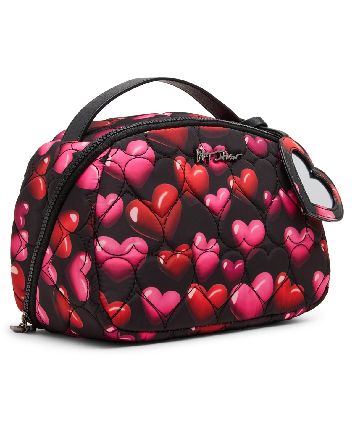 Betsey Johnson Loaf Cosmetic Case with Mirror