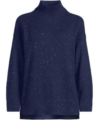 Women's Cozy Lofty Split Hem Turtleneck Sweater