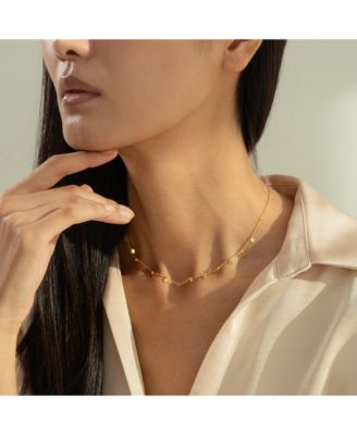 Sterling Silver 18k Gold Plated Katy Small Charms Necklace