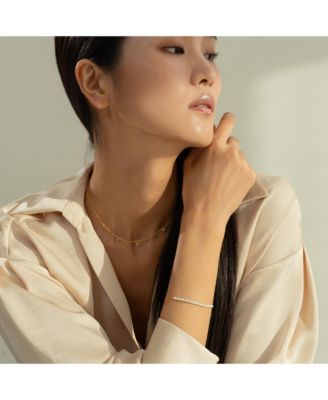 Sterling Silver 18k Gold Plated Katy Small Charms Necklace