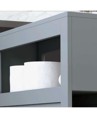 Wooden Narrow Modern Bathroom Furniture Cabinet,