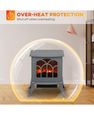 Living Room Electric Fireplace Stove Heater, 750W/1500W,