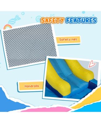 5 in 1 Inflatable Bounce House Water Slide with 550W Blower