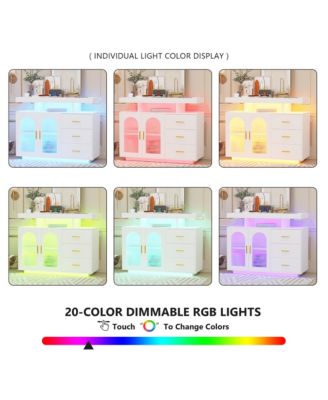 Buffet Cabinet with Wireless Charging & Motion Sensor