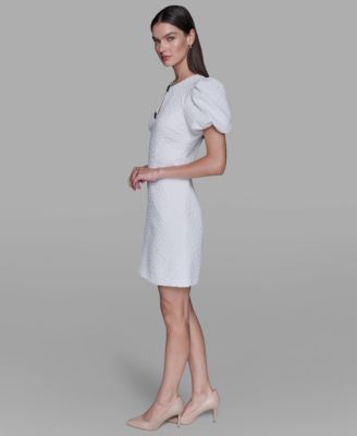 Women's Puff-Sleeve Floral Dress