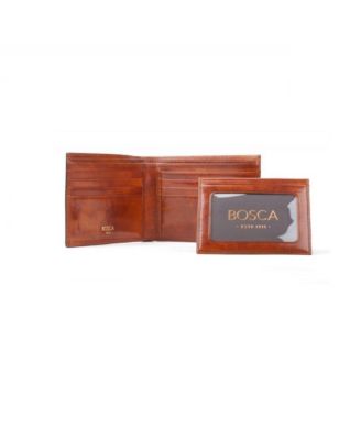 Men's Old Leather Credit Wallet with I.D. Passcase