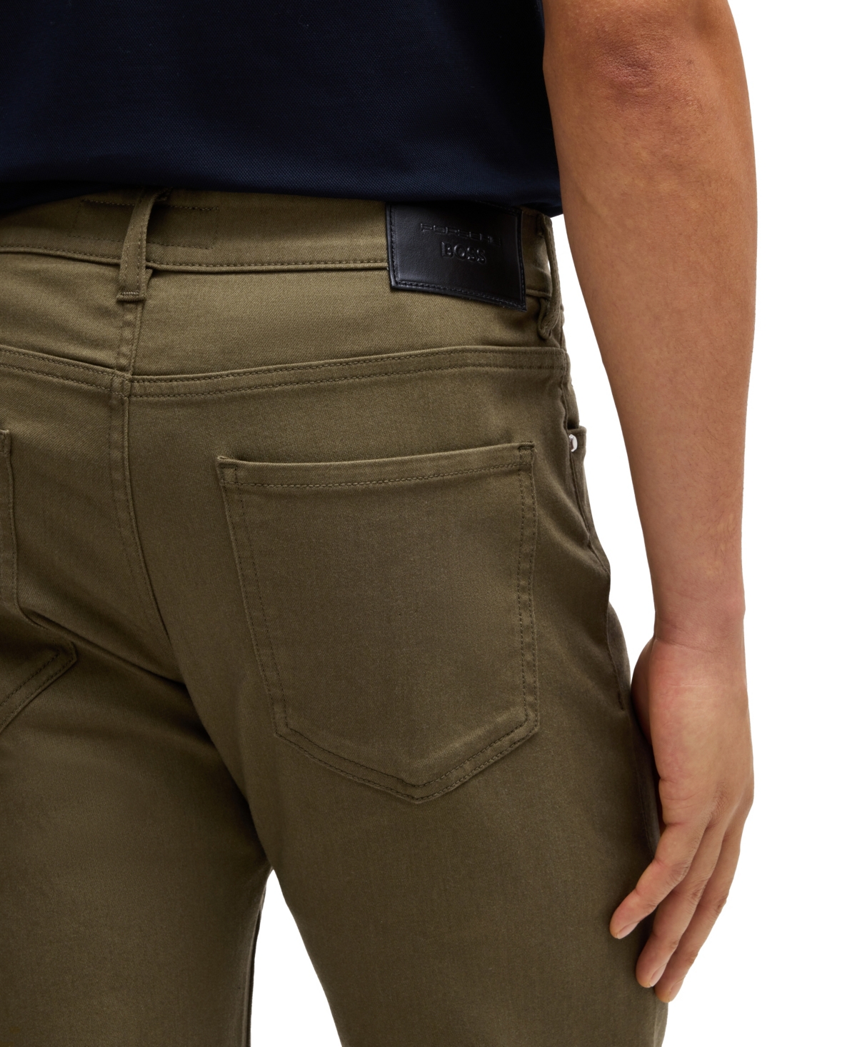 Boss x Porsche Men's Performance-Stretch Denim Tapered-Fit Jeans