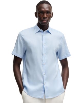 Hugo Boss - Men's Stretch Linen Slim-Fit Shirt