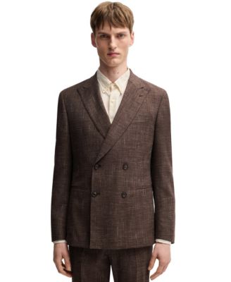Men's Patterned Tweed Two-Piece Suit