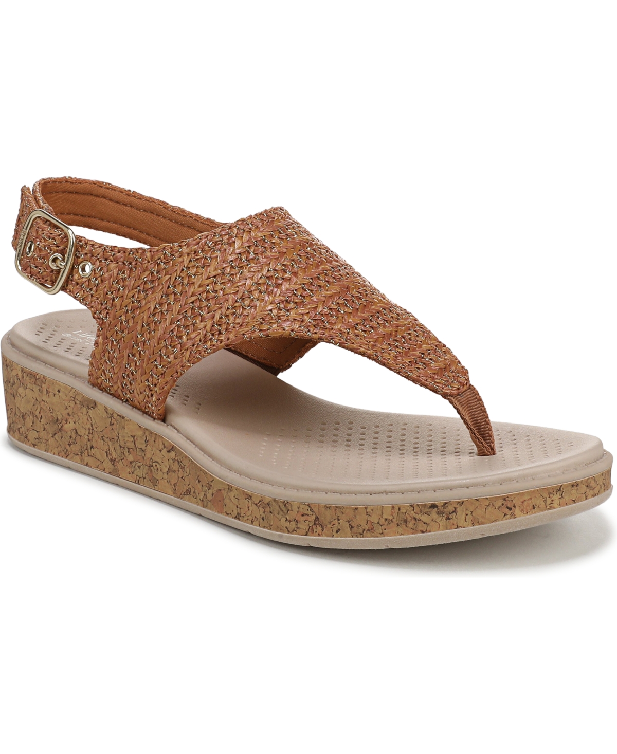 Lifestride Women's Beachy Thong Sandals In Brown