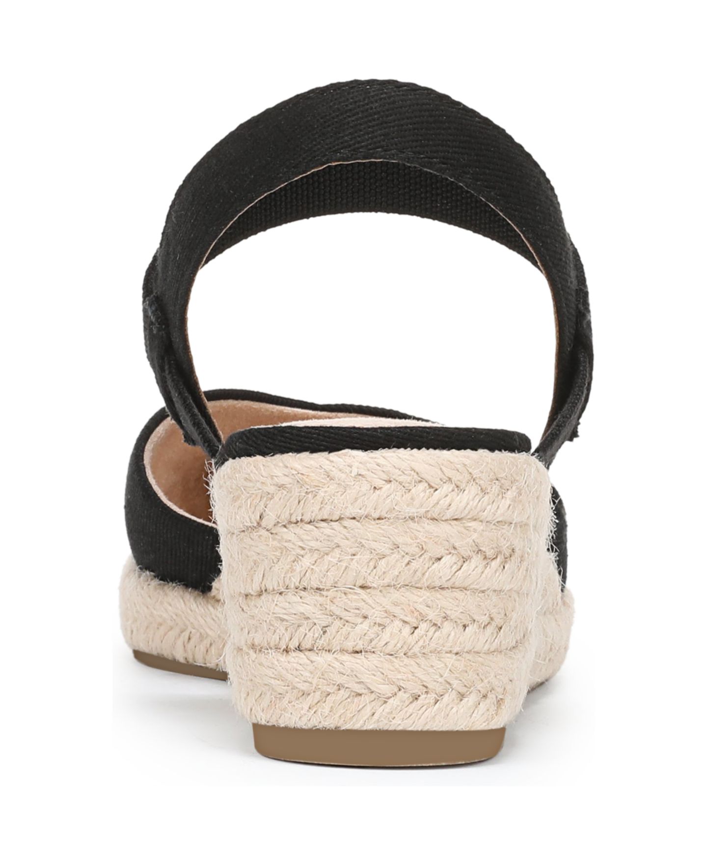 Женские сандалии LifeStride Pilar Espadrille Wedge, цвет: Чёрный холщовый — фото 3