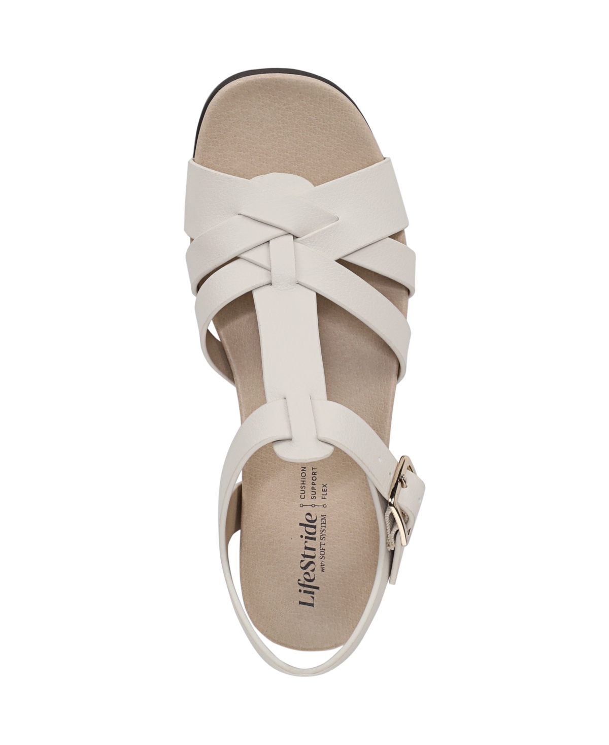 Lifestride Grandiose Platform Wedge Sandal In Neutral