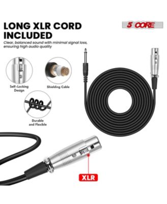 Microphone For Singing Karaoke Mic XLR Dynamic Mic Cardioid Unidirectional Microfono - 2PCS