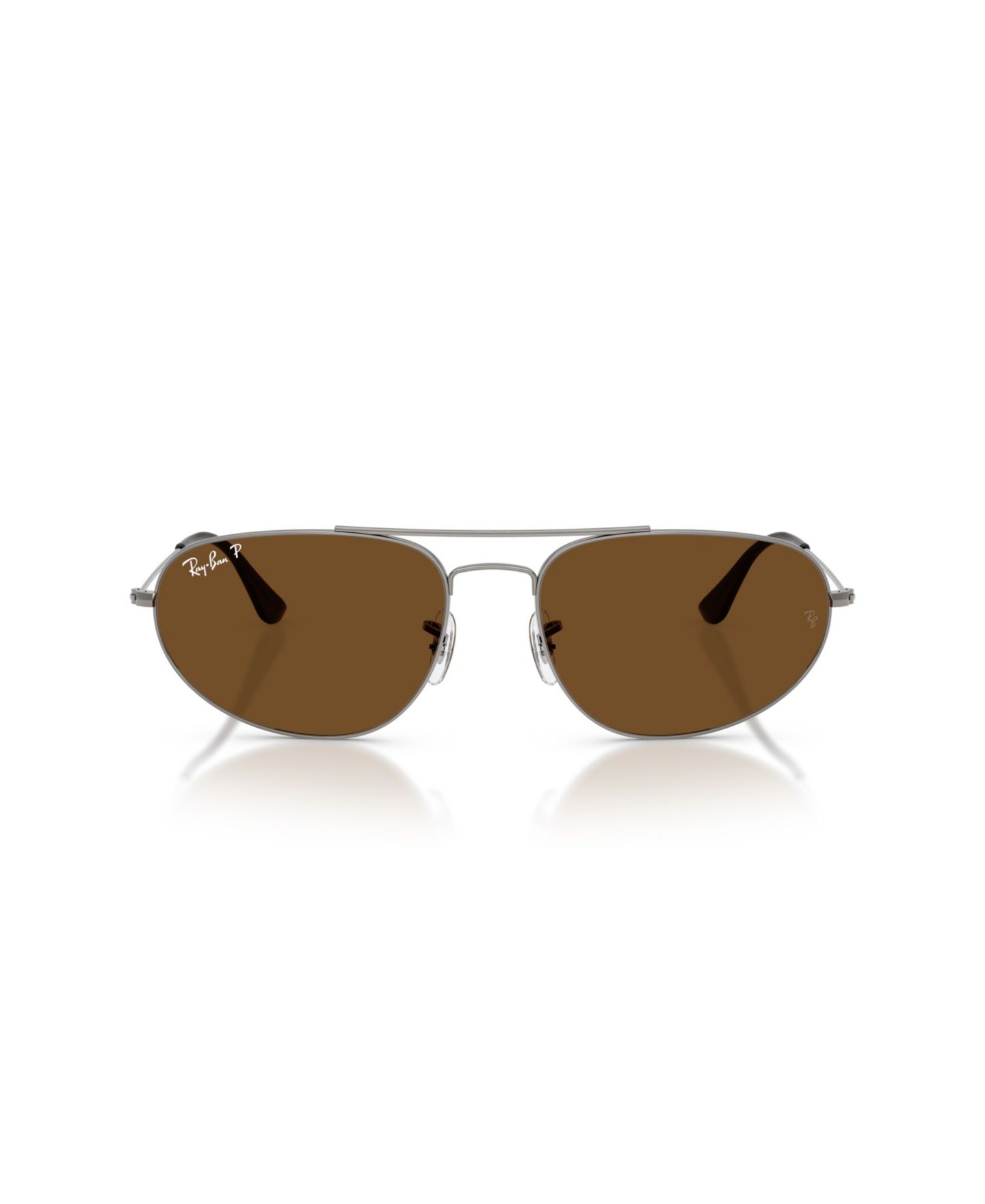 Солнцезащитные очки Ray-Ban Unisex Polarized, RB3945, цвет: Графитовый / Коричневый — фото 5