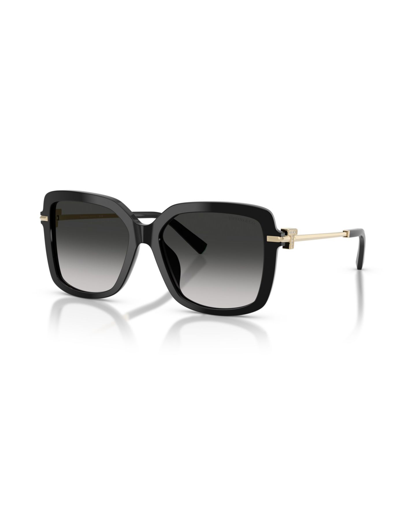 Женские солнцезащитные очки Tiffany & Co. Square Sunglasses, TF4252B, цвет: Чёрный / Серый — фото 1