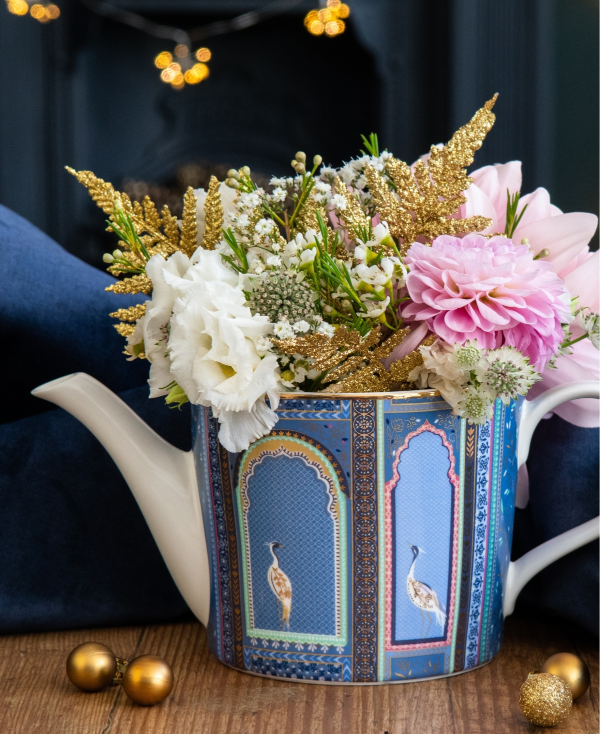 Portmeirion Sara Miller India Lattice Windows Teapot