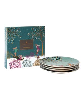 Sara Miller Woodland Tales Plates, Set of 4