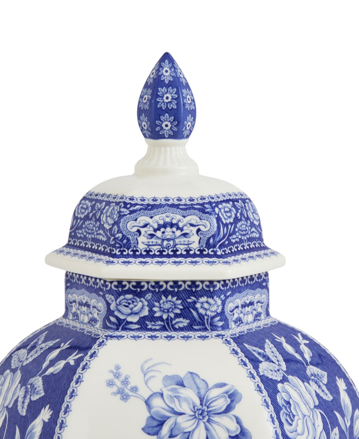 Spode Blue Italian 15.5in Ginger Jar In Blue