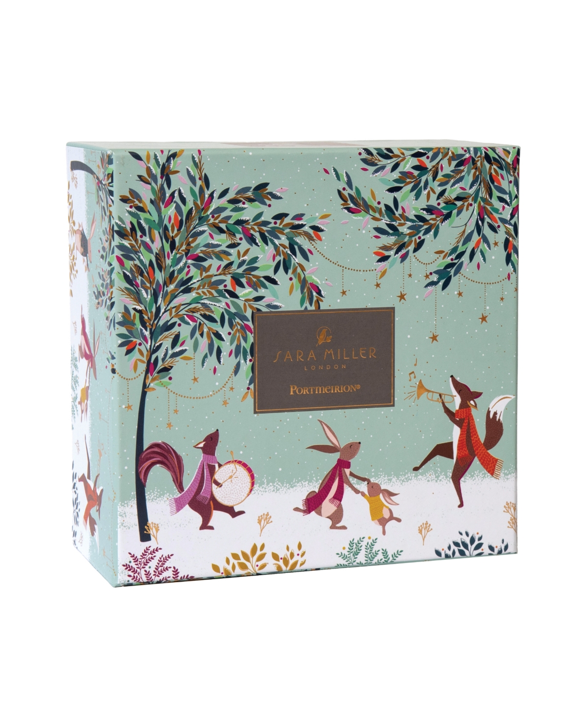 Portmeirion Sara Miller Woodland Tales Merry Band Tea For One In Green