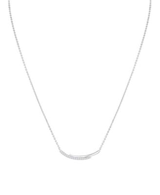 Diamond Necklace (1/5 ct. t.w.) in Sterling Silver
