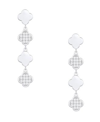 Macy's - Diamond Drop Earrings (1/4 ct. t.w.) in Sterling Silver