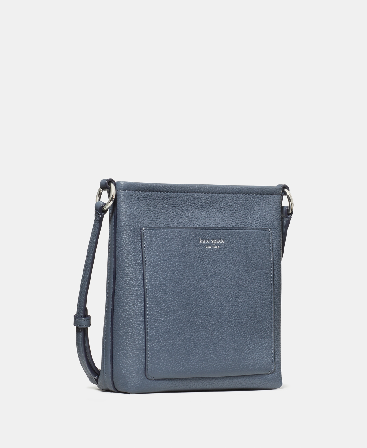 Kate Spade Ava Pebbled Leather Mini Crossbody Bag In Gray