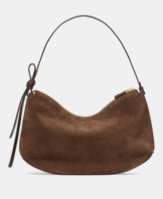 Loop Large Suede Shoulder Bag