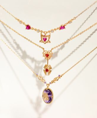 Marvel's Spider-Man Crystal Web of Love Necklace