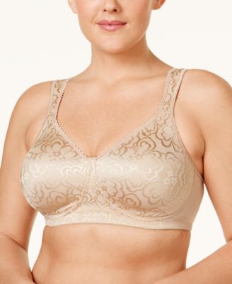 Women's Bali 3372 Double Support Lace Wirefree Spa Closure Bra (Crystal  Grey 40B) 