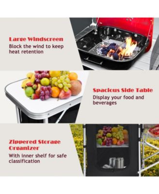 Folding Camping Table with Storage Organizer