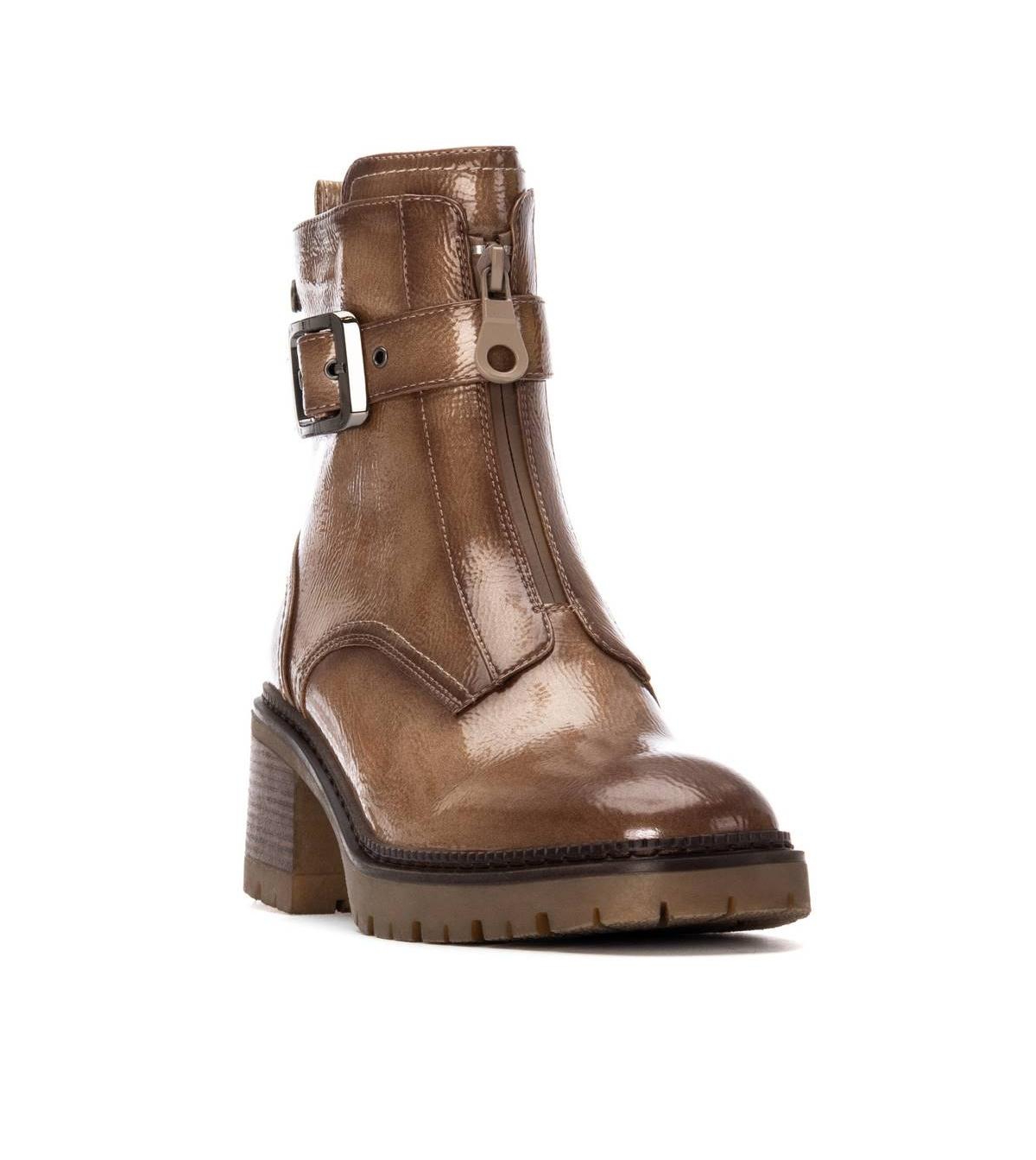 Xti Women's Patent Leather Heeled Ankle Booties By