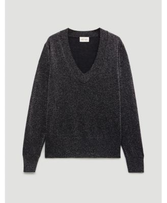 Women's Gracey V Neck Metallic Jumper