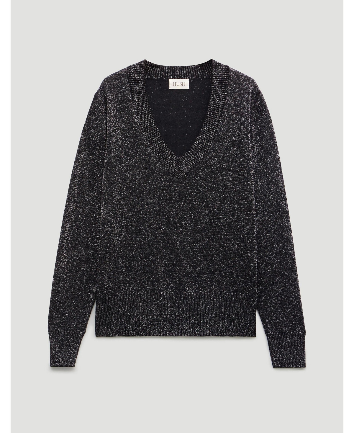 Hush Women's Gracey V Neck Metallic Jumper