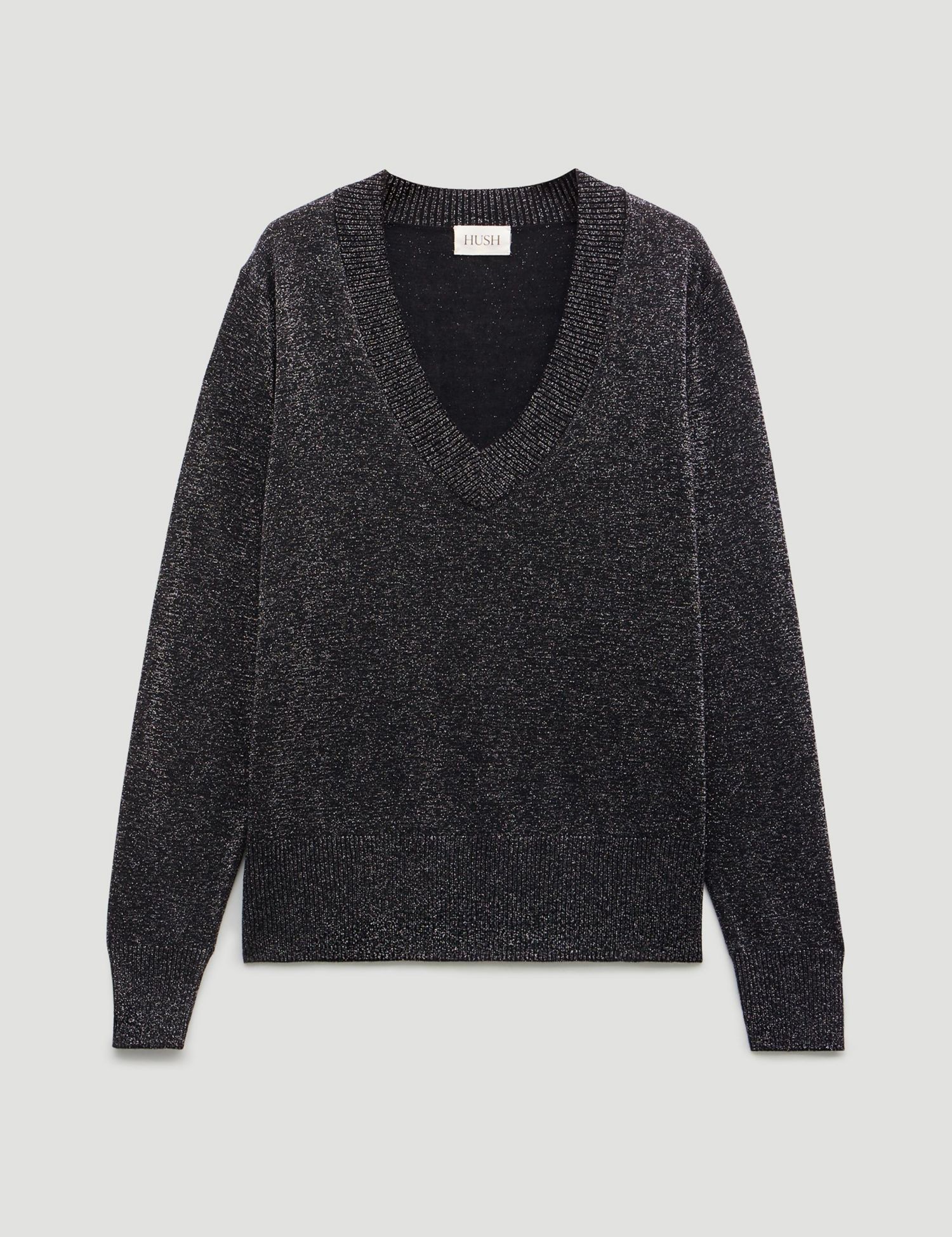 Women's Gracey V Neck Metallic Jumper